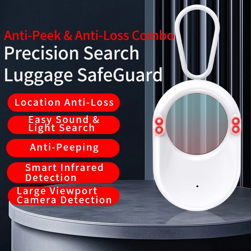 كاشف كاميرا VYVYLABS للكاميرا الصغيرة عدسة الثقب المحمولة كشف أداة كاشف مضاد للنظرات مع جهاز تعقب مضاد للسرقة