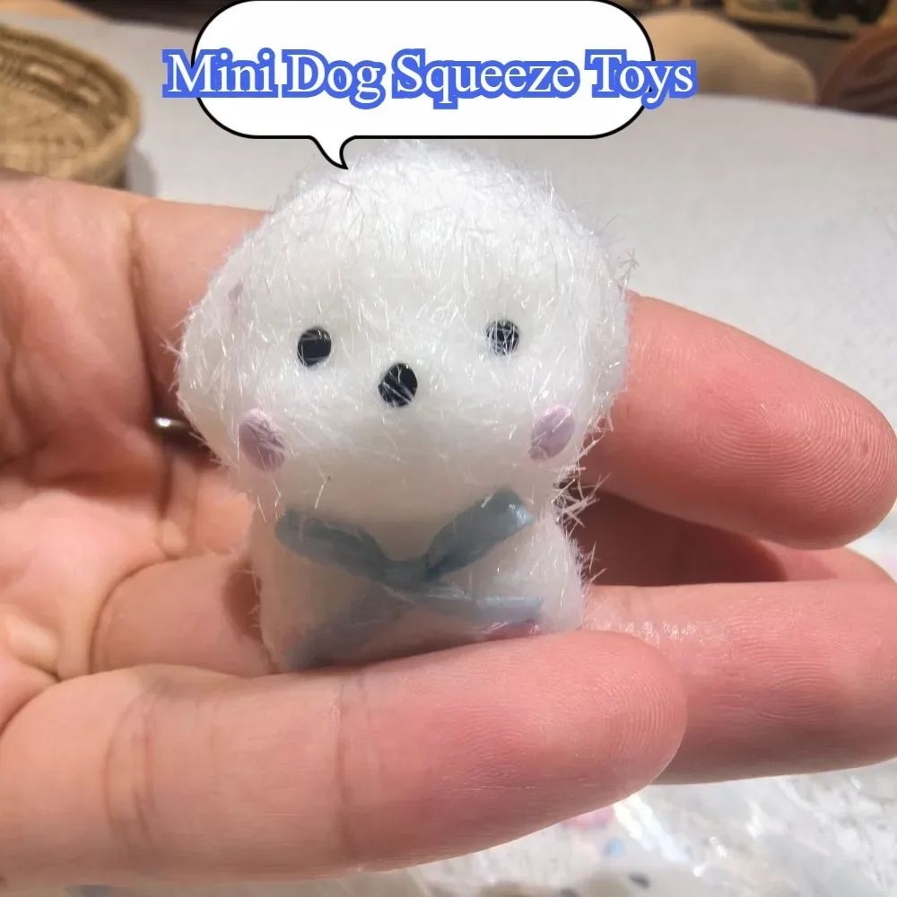 1PC Squishy Toys New Kawaii Mini Puppy Lamb Handmade Silicone Pinch Squeeze Props Adult Children Gift Mini Relief Squeeze Toy