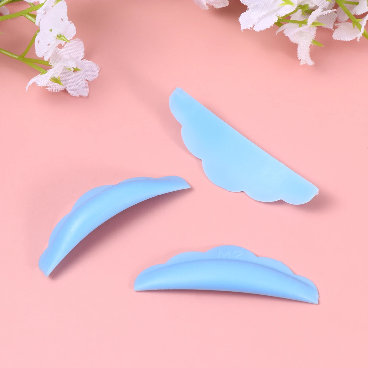 5ペアのシリコンまつげパーマガスケット、再利用可能なまつげエクステツール、サロンラッシュリフト補助パッド、まつげ用シリコンガスケット