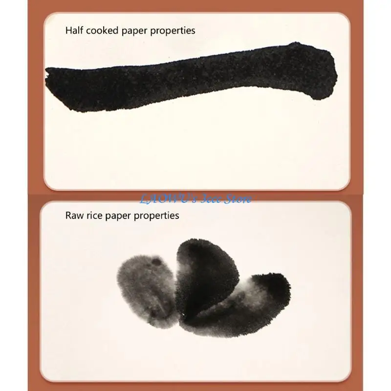 Y8AD 100Pieces Rice Paper 13x13.7Inch Chinese Xuan Paper Inks Painting Paper Sumi Drawing Paper For Brush Painting Writing