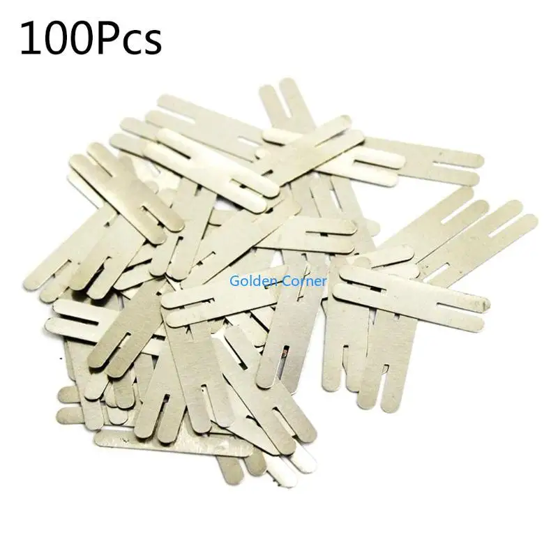 e15d h-type من نوع الألواح الفولاذية المطلية بالنيكل علامات تبويب FAITS for Battery Lelder 100 pcs