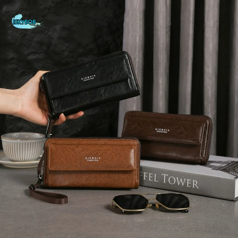 

Creative Purse Long Zipper Wallet Card Brand Coin Pur Business Clutch Bag Large Capacity ID Card Holder Business