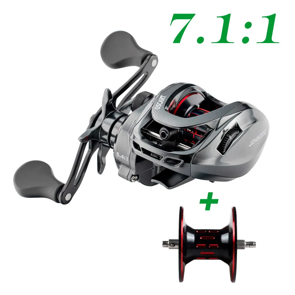 Bait Casting Fishing Reel 7.1:1 5.4:1 Saltwater Baitcasting reel and  Baitcaster 9BB Casting Reel Multiplier Coil Fishing Gear - AliExpress 18