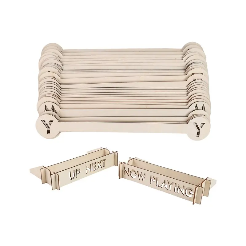 HOTB72A For Vinyl For Albums A-Z 29Pcs Wood Dividers Premium Organizer For Vinyl Record Storage