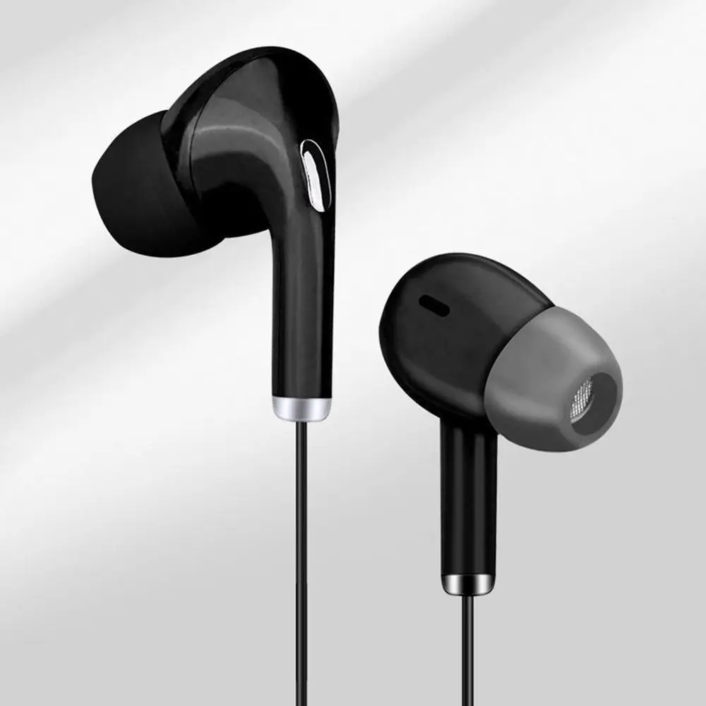 Wired Earphone 3.5mm In-Ear Control Sport Headset with Mic Wired In Ear Headphones Stereo Earbuds for Mobile Phones