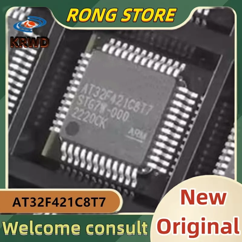 15PCS AT32F421C8T7 New and Original Chip IC AT32F421 LQFP-48 Microcontroller chip