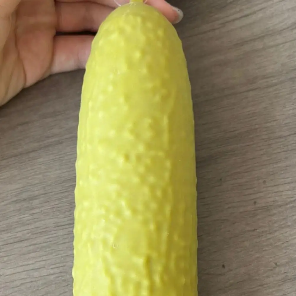 Soft Tpr Stress Ball Pickled Cucumber Squeeze Toy Soft Fidget Stress Relief Stretchy Anxiety Relief Party Favor Toy for Kids