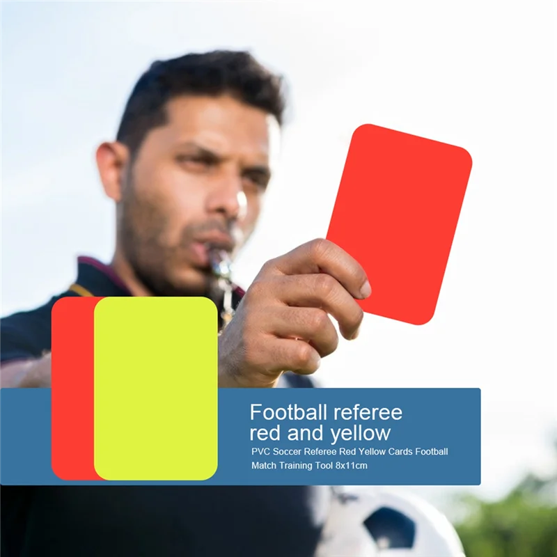 Y49A-サッカー審判旗セット ノートブックと鉛筆付き コーチ審判 ステンレススチールホイッスル ストラップ付き