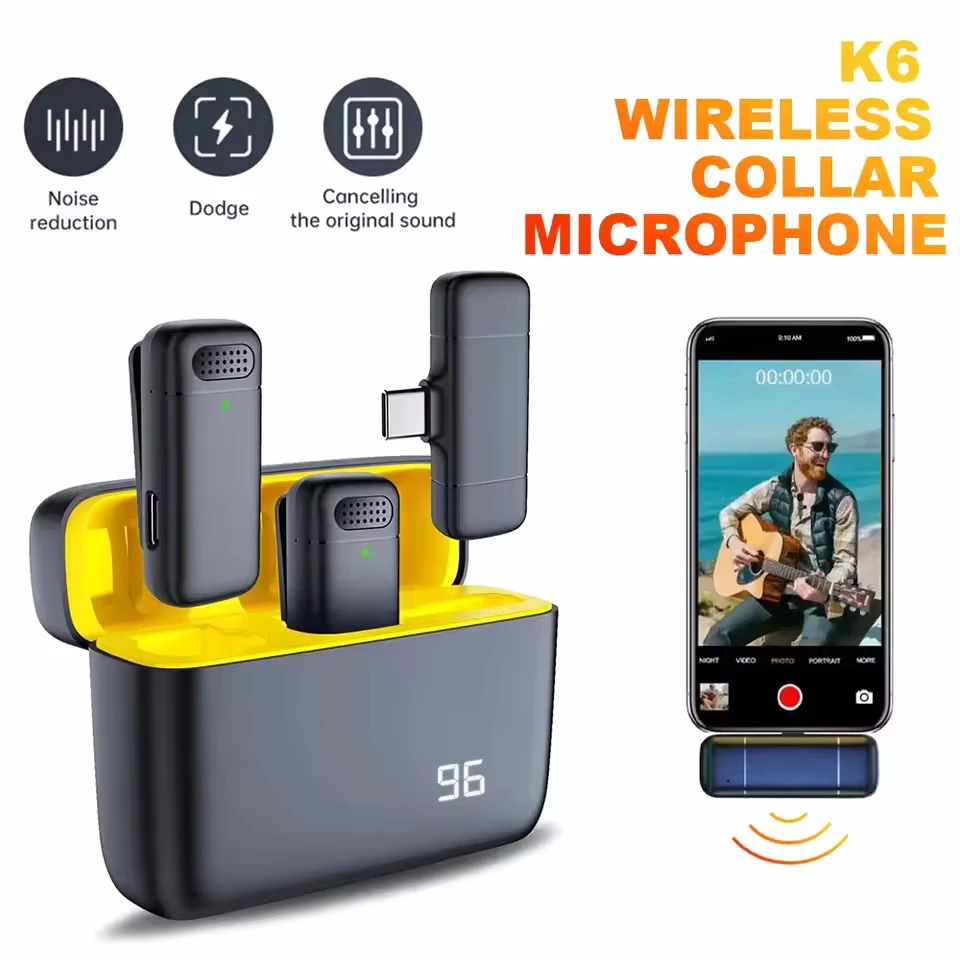 Professional Dual Lavalier Lapel Wireless Microphone Buttonh