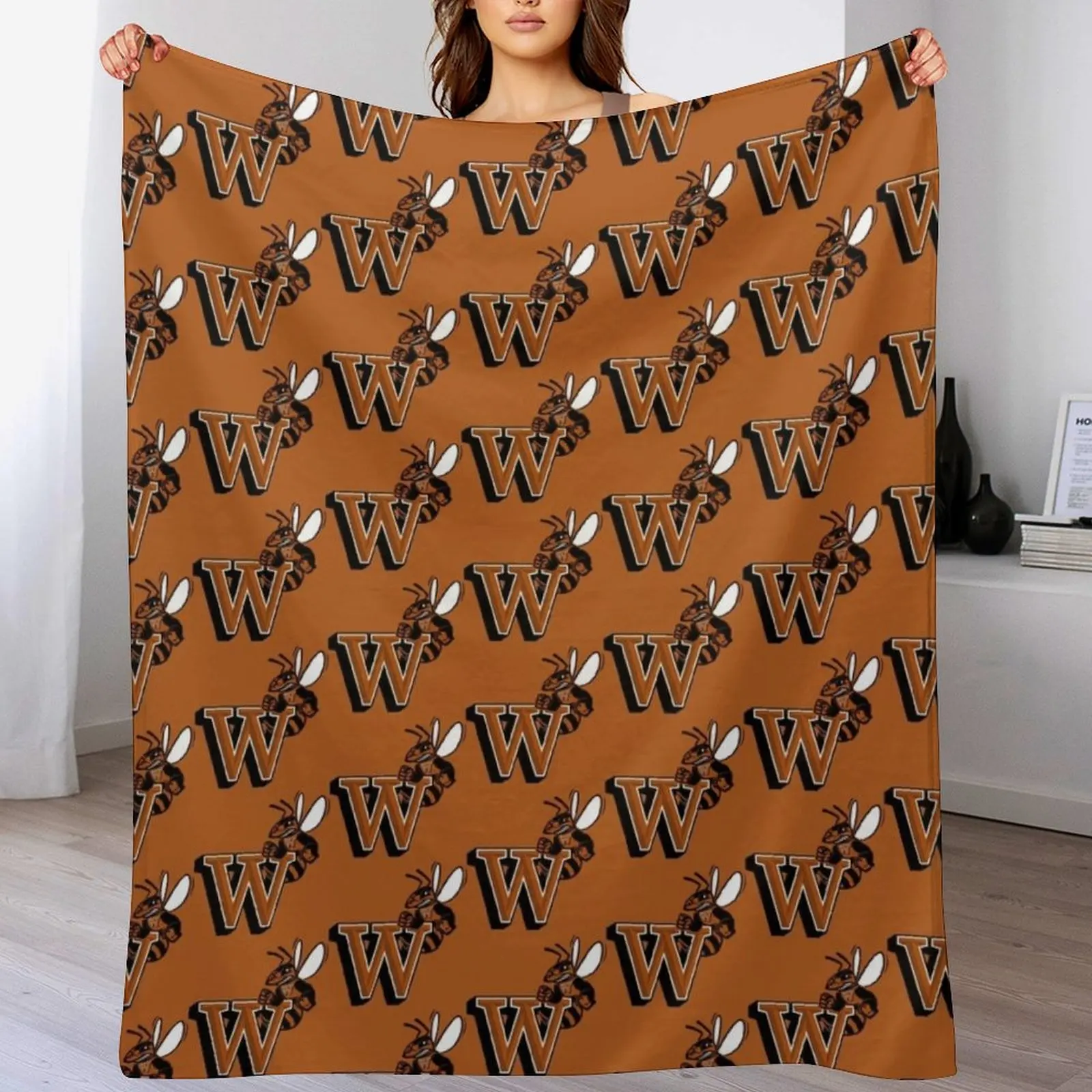 Waynesburg Yellowjackets Throw Blanket Spring Fall Cozy Throw Blanket for Couch