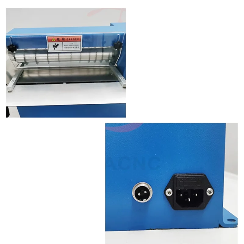 12 Inch Slitting Machine Rubber Fabric Belt Leather Cutting Machine 200mm Cut Width Multi-Purpose Shoe Bags Slicing Tool