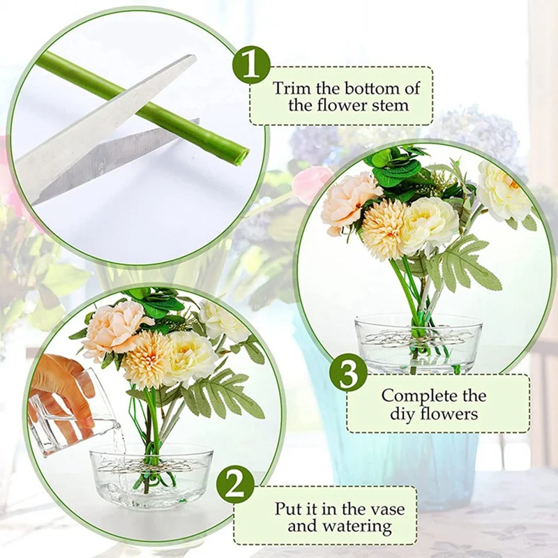 Flower Arrangement Holder Flower Arrangement Assistant Reusable Stainless Steel