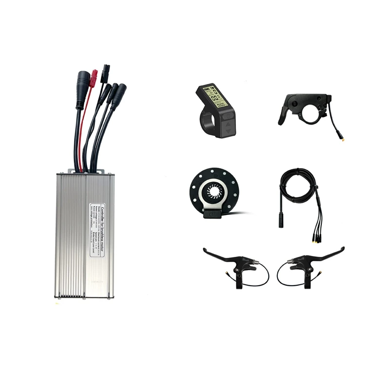 

Sine Wave Controller Kit Electric Bicycle Electric Scooter Kit LCD4 Display Sine Wave Controller 36/48V 30A 1000W Accessories