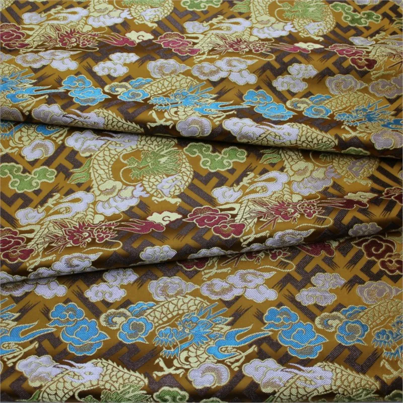 สไตล์จีนและฟิล์ม jacquard มือวาดผ้าตกแต่งผ้าไหมโบราณ