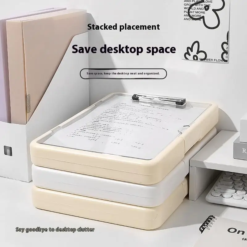 

Многофункциональная папка формата А4, большая емкость, корейская интегрированная доска для документов, органайзер для файлов, простая коробка для хранения с зажимом