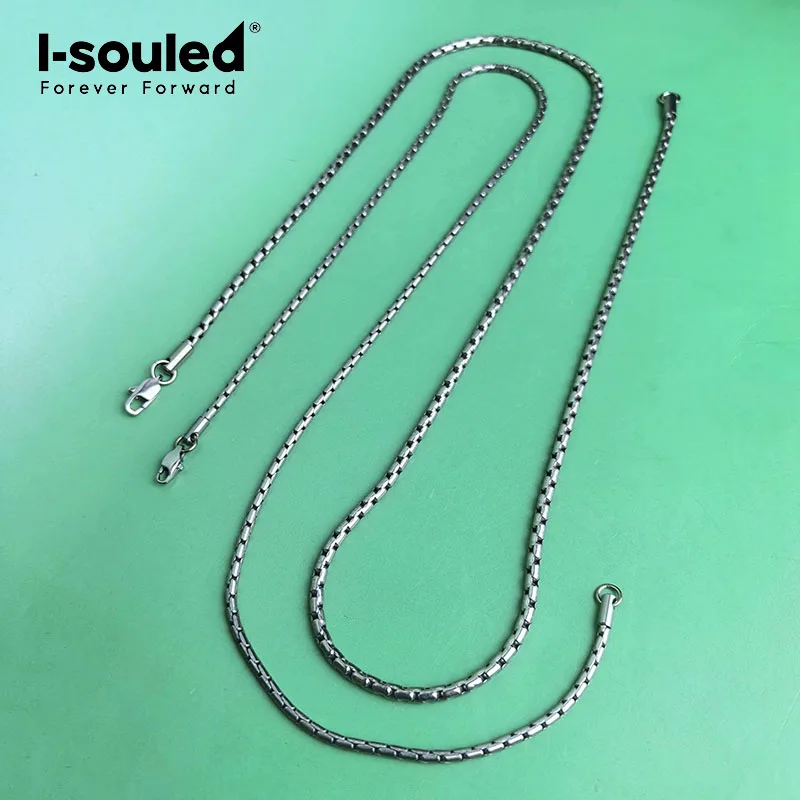 

2.5mm/3.3mm pure titanium snake chain necklace, simple and fashionable, lightweight
