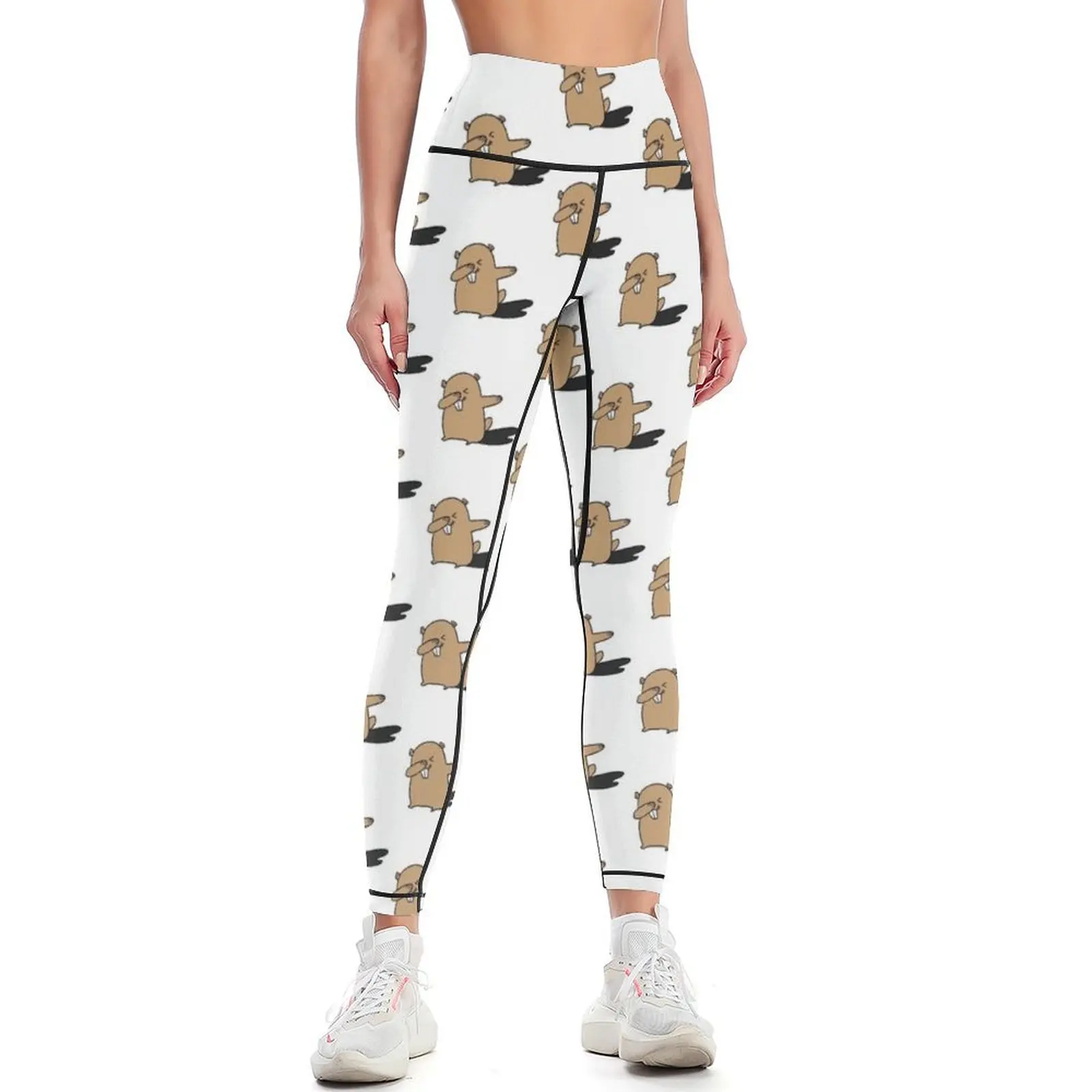 

Dabbing Groundhog Leggings sporty woman push up workout clothes for Jogger pants sports for Womens Leggings