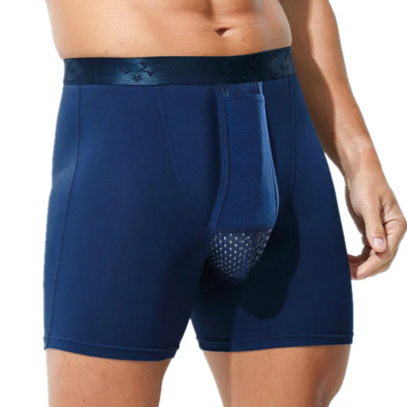 

Men's Boxer Shorts Homme Mesh Modal Underwear Bullet Separation Pouch Panties Male Underpants Cueca Calzoncillo Plus Size L-6XL