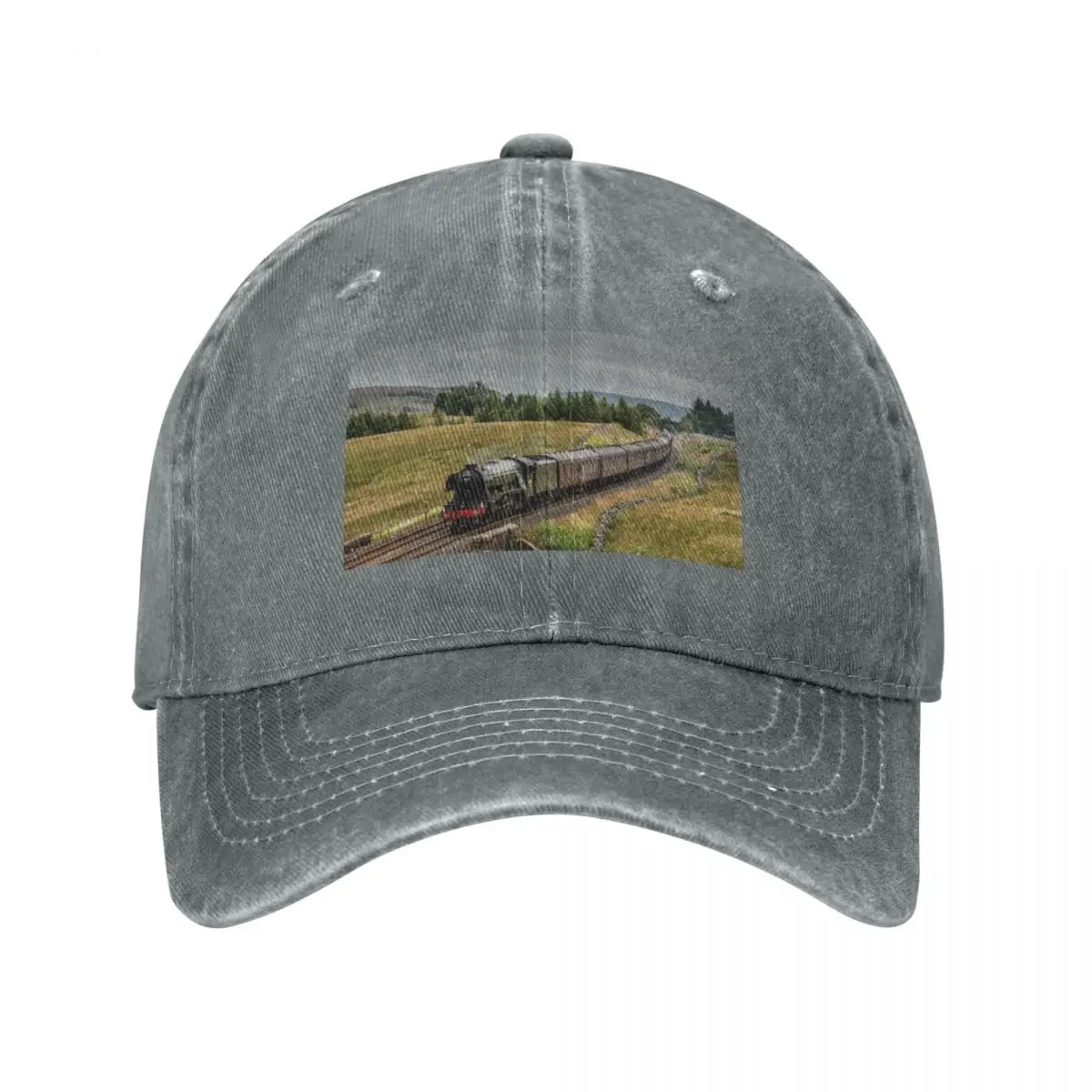 The Flying Scotsman on the Settle to Carlisle Railway Baseball Cap Anime Hat Hip Hop Female Men's