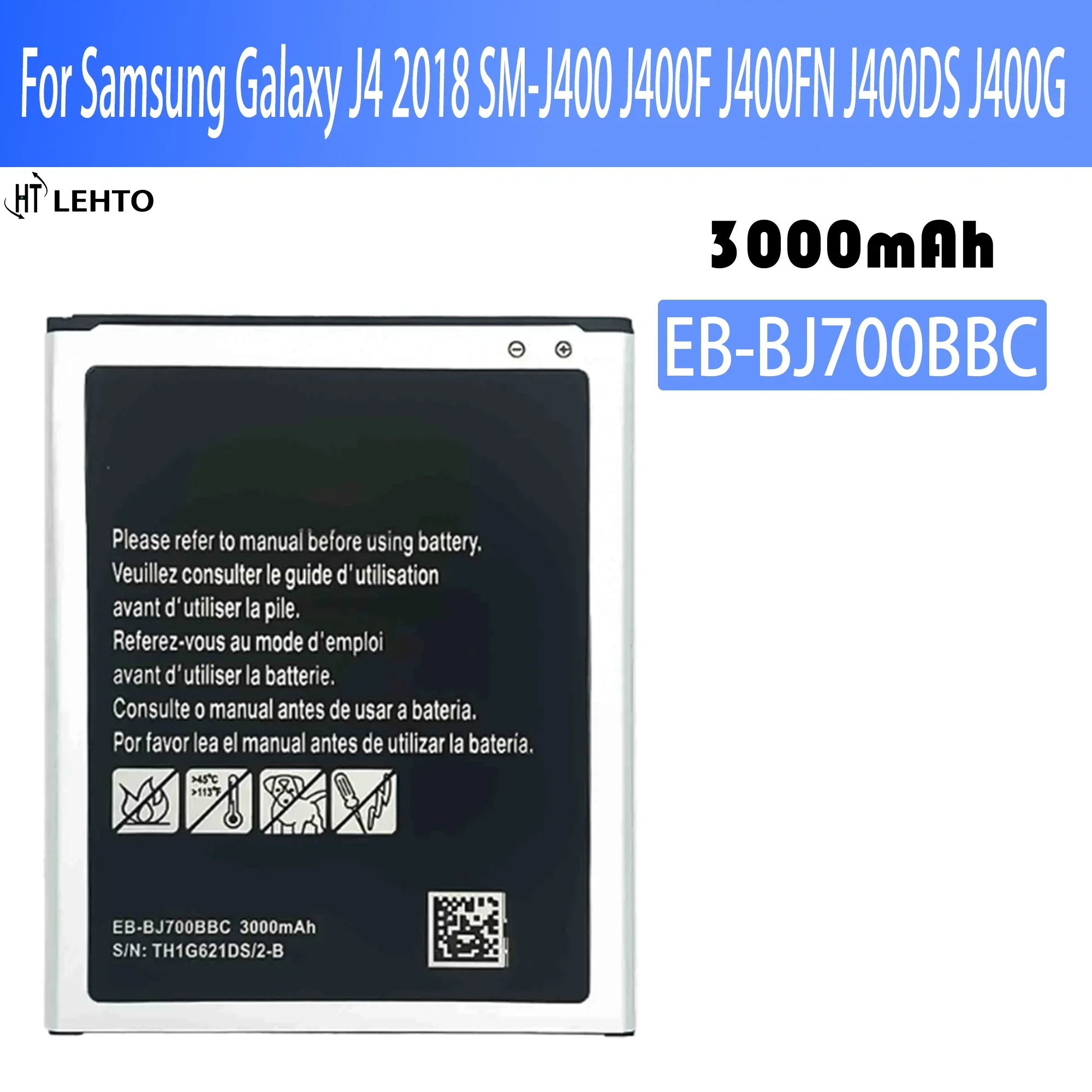 

New High Quality J700BBC For Samsung Galaxy J4 2018 SM-J400 J400F J400FN J400DS J400G Mobile Phone Battery