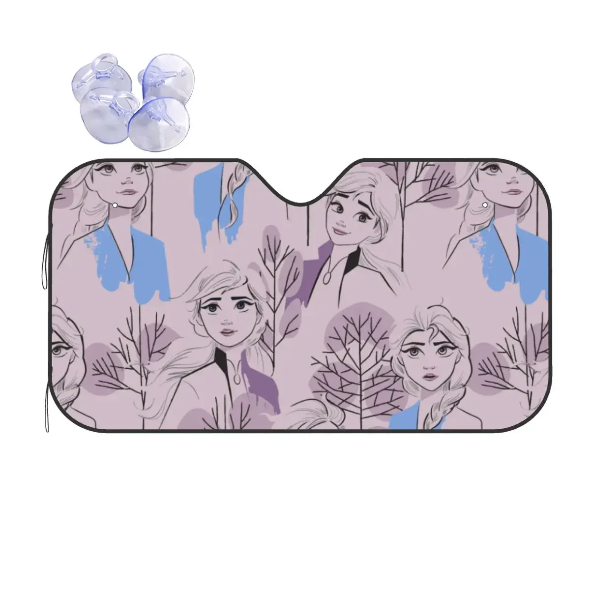 

Холодное сердце Эльза Анна Belgjos Animados Аниме мода Сомбрелла Парабриisas 76x140 см papel алюминиевый зонтик Visera Protector UV