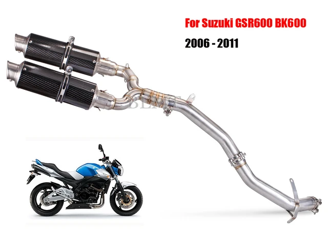 For Suzuki GSR600 GSR 600 BK600 2006 - 2011 Muffler Escape Link Pipe  Motorcycle leovince Exhaust Escape Moto - AliExpress 201355758