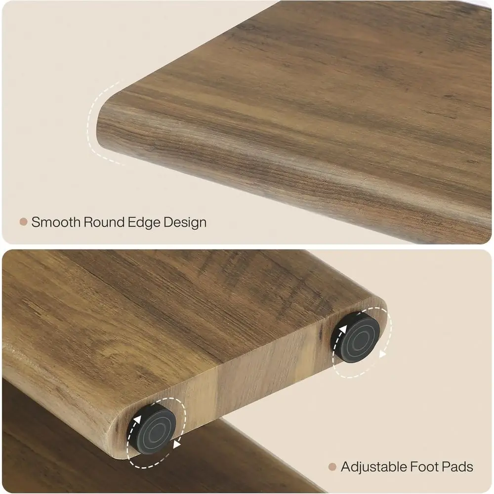 طاولة مدخل ضيقة طويلة وحديثة من منتصف القرن 70.87، طاولة أريكة بنية للممر وغرفة المعيشة #6