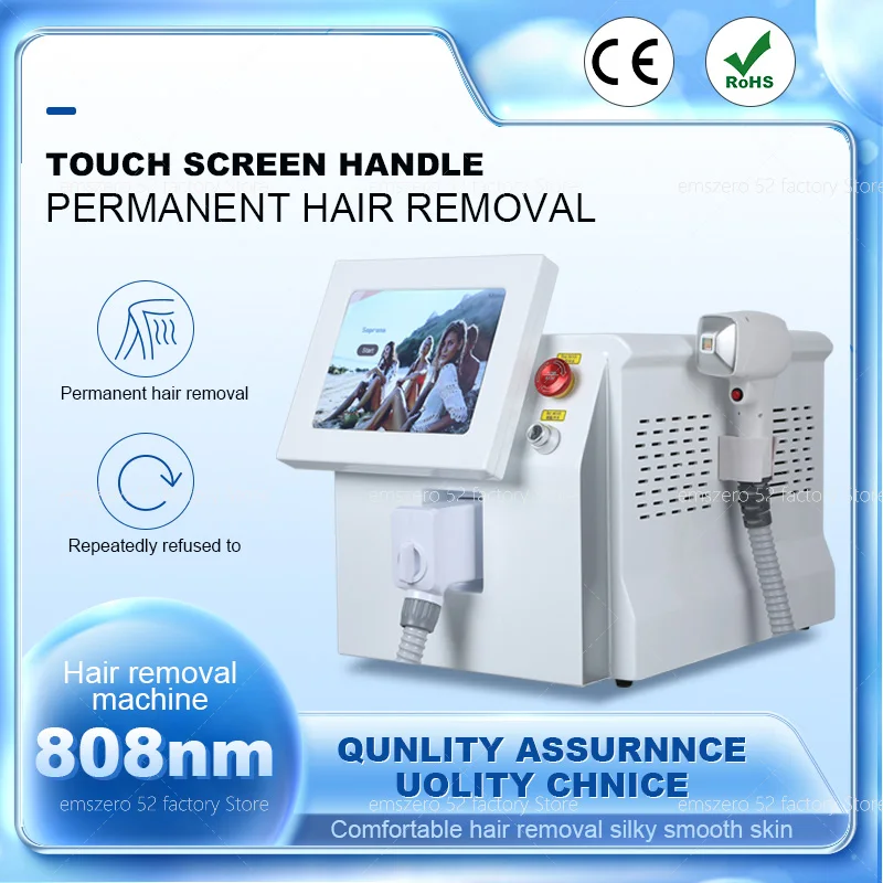 

Painless Permanent Latest Diode Laser Hair Removal Device With Golden Hair Removal Wavelength And Active Cooling Technology