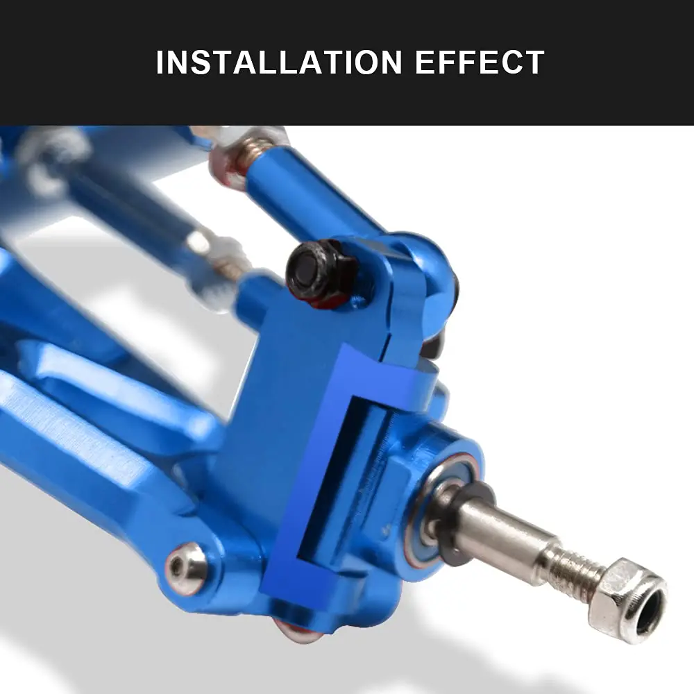 GLOBACT Aluminium Front Caster Block & Stuurblokken kit met Kogellagers voor 1/10 2WD Slash Stampede Rustler Onderdelen