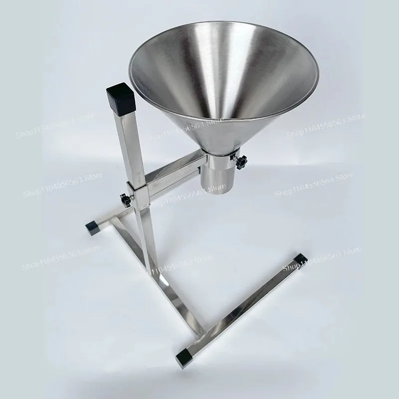 Stand-Mounted Vacuum Bag Filling Funnel, Large-Capacity Dispenser with Flow Control Valve for Easy Dispensing