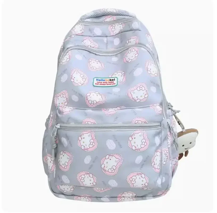 

Sanrio hello kitty new kuromi schoolbag cartoon girl backpack female college student large capacity travel bag handbag