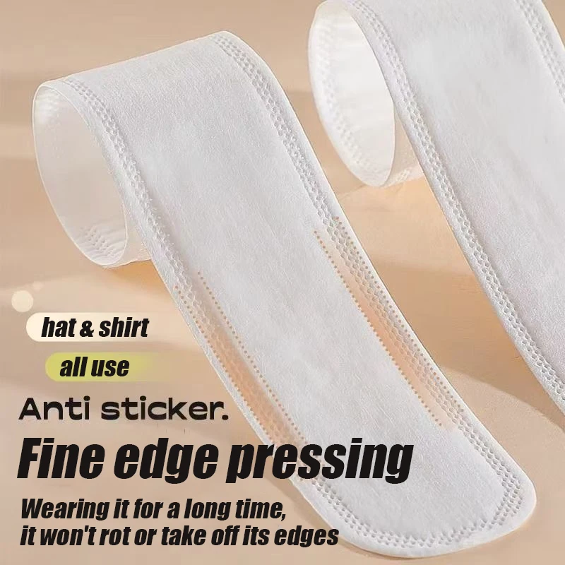 10/50/100PCS Disposable Hat Sweat Absorber Stickers Hat Edge Collar Sweat Absorbing Sticker Summer Cap