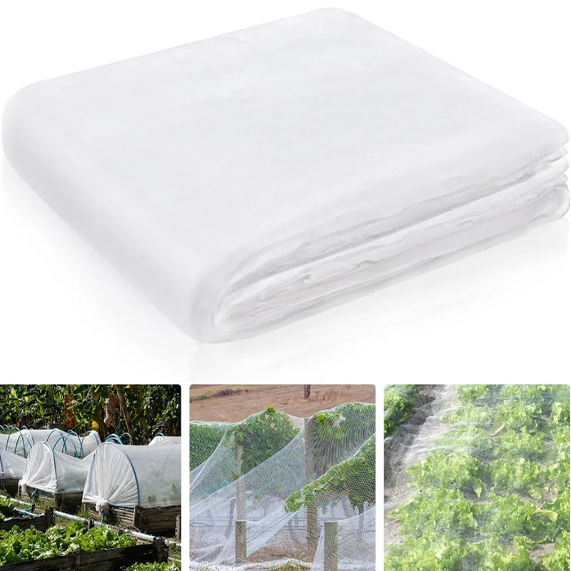 Durable White Anti-Insect Net for Greenhouse Plant Protection Mesh Screen Against Pests and Diseases
