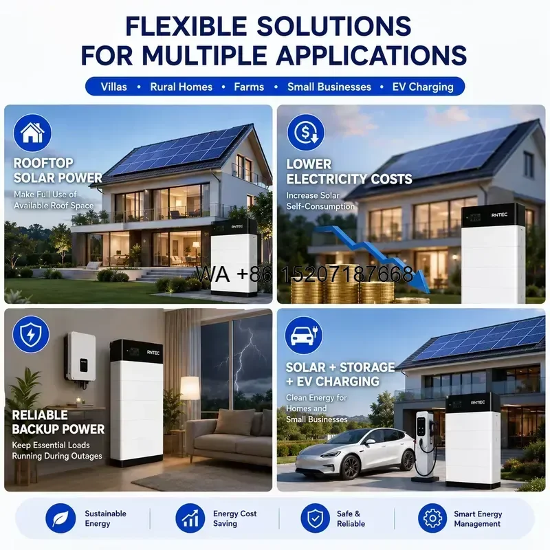 Wmwmnu for Wmwmnu 20kW 30kW 50kW 100kW Hybrid Solar Energy Storage System with Battery Backup for Residential and Light