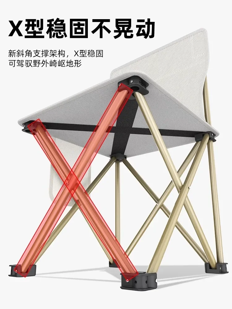 Outdoor folding chair folding stool camping chair pony fishing chair portable folding stool fishing stool picnic