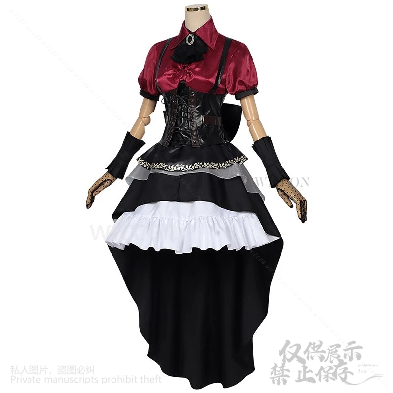 Réplique BanG de jeu d'anime Costume Cosplay Togawa Sakatm, c'est MyGO!!! Perruque de Robe Lolita de Style Gothique Personnalisée, pour Fille et Femme