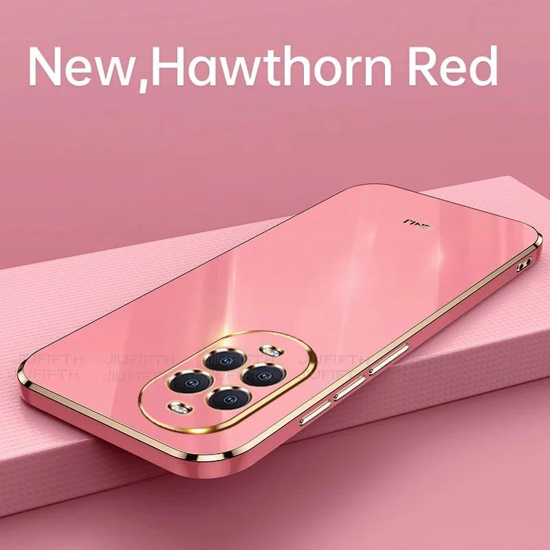 Nova13Pro لهواوي نوفا 13 برو حافظة Nova13 تصفيح بولي يوريثان جل حافظات هاتف مضادة للصدمات مطلي بالكروم بولي يوريثان لينة Nova12 12 Ultra Coques Capa #3