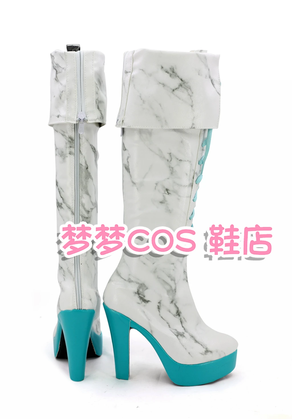 Miku Karune SHI-E Ca سجين أنيمي لعبة تأثيري أحذية الكالسيوم Shiie تأثيري أحذية هالوين أحذية عالية الكعب #3