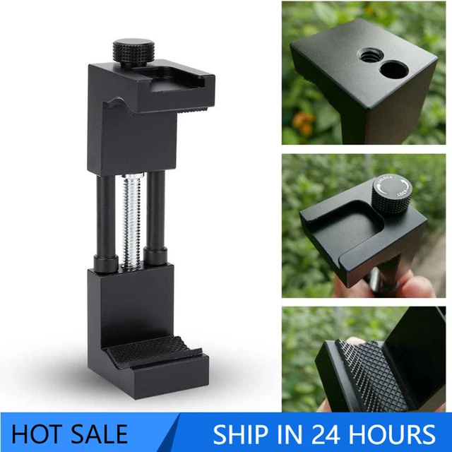 Uniwersalny telefon uchwyt zaciskowy uchwyt na smartfon uchwyt mocujący, Adapter statyw telefonu ze stopu aluminium z mocowaniem do zimnego buta