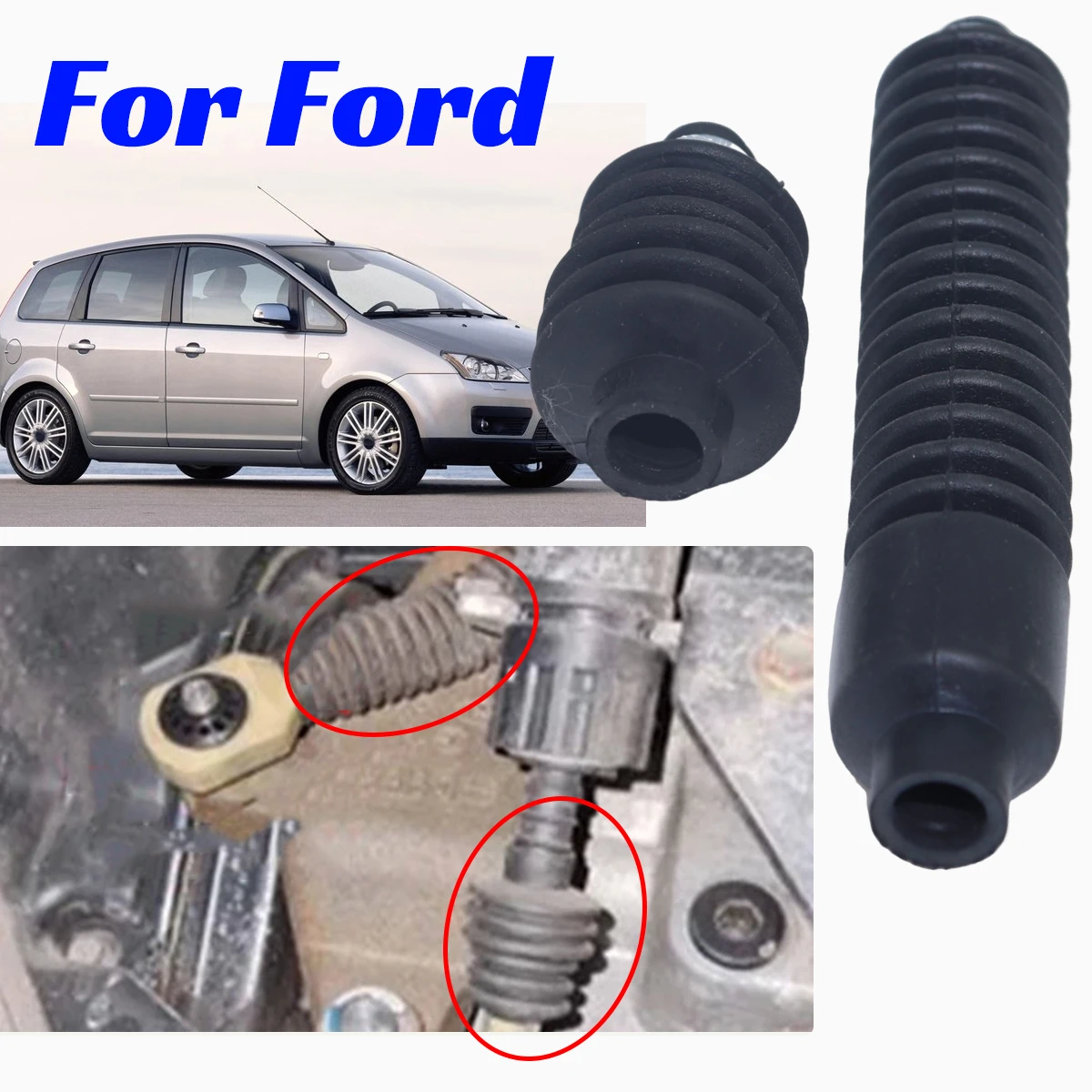 

For Ford Focus Fiesta Fusion C-Max Gear Cable Lever Joint End Sealing Gaiters Linkage Connect Sleeve Bushing Accessories Parts