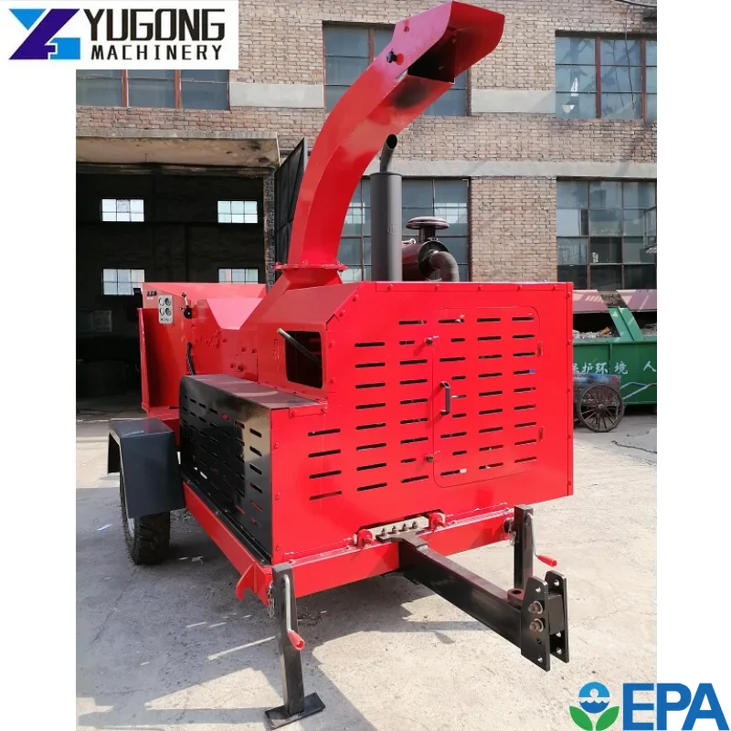 YG Factory Small Sawdust Wood Crusher Tree Branch Chop Shredder Wood Chipper Machine Portable Fire Wood Crushing Equipment Sale