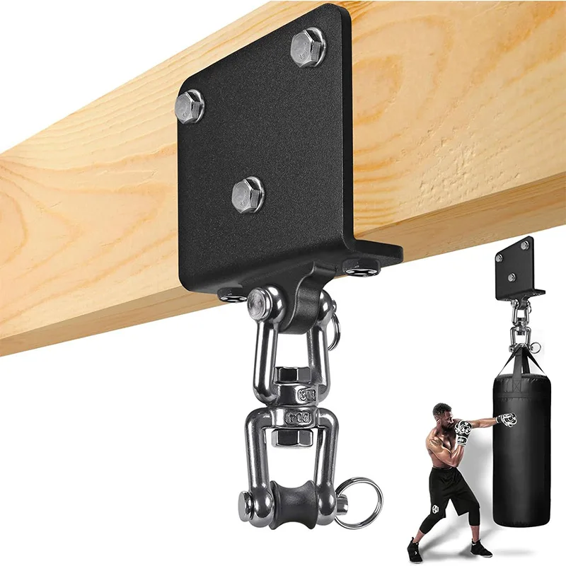 Heavy Duty Punching Bag Hanger, 360° Rotatable I-Beam Mount Bracket Boxing Bag Suspension