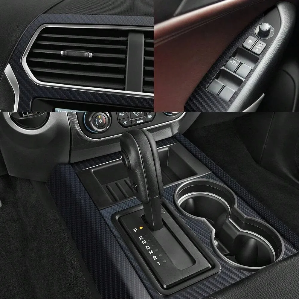 Película protectora de fibra de carbono 3D para coche, Protector de umbral de puerta, palo antiarañazos, protector de borde, resistente al desgaste, resistente al agua