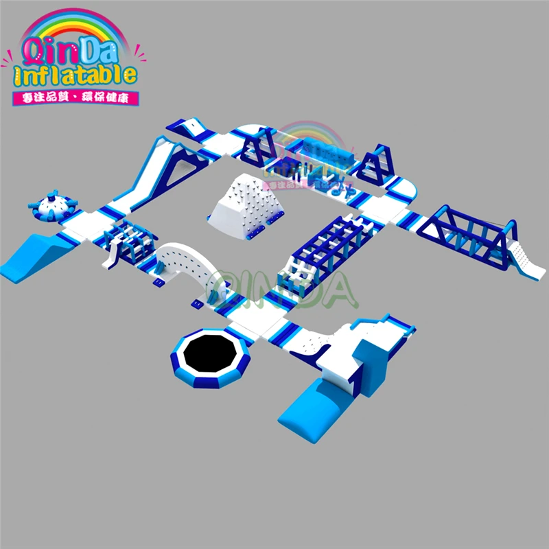 Parque inflable flotante del parque infantil de la isla de agua de Ocean Auqa para el mar