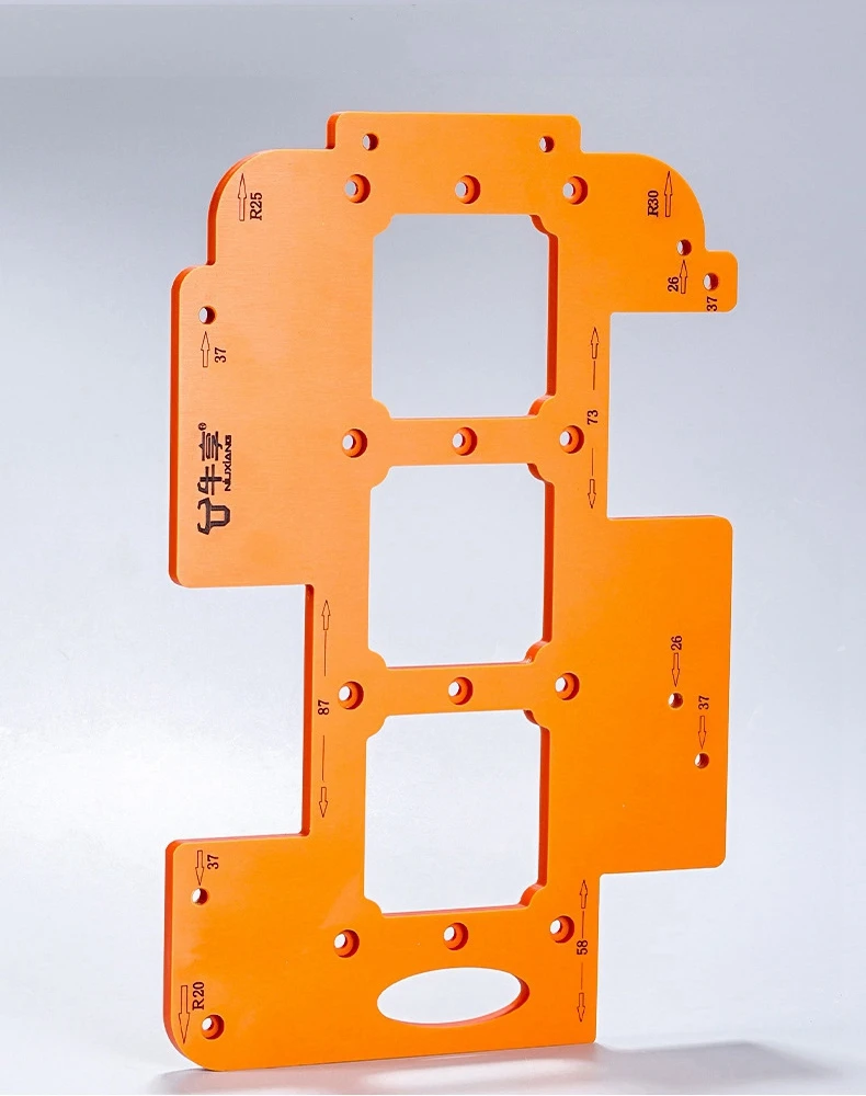 Arco raio aparar guarda-roupa embutido buraco ferramenta de abertura soquete entalho modelo localizador multifuncional modelo de abertura