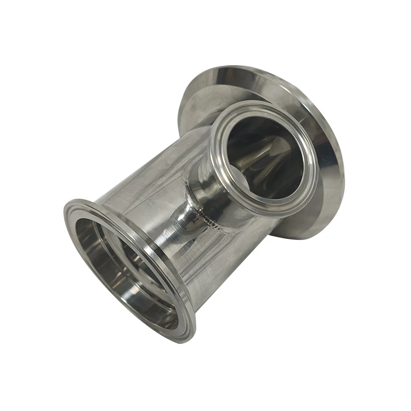 316L Stainless Steel Tee Joint Equal Tee Pipe Fittings  tee high pressure clamp