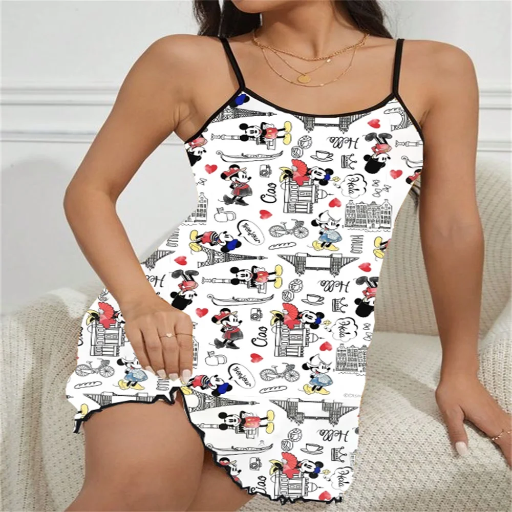 Koreaanse Recensies Veel Pyjama Vrouwen Bieden Ruches Rand Nieuwe Jurk Nachtkleding Vrouw Sexy Nighty Voor Vrouwen Hete Romantische Mooie Pijama