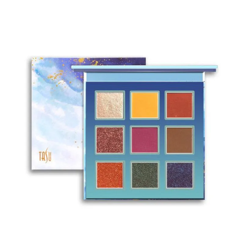 Tasu Nine-Color Eyeshadow Gold Hourglass Blue Ocean Iridescent Matte Pearl Light Domestic Back-To-School Supplies