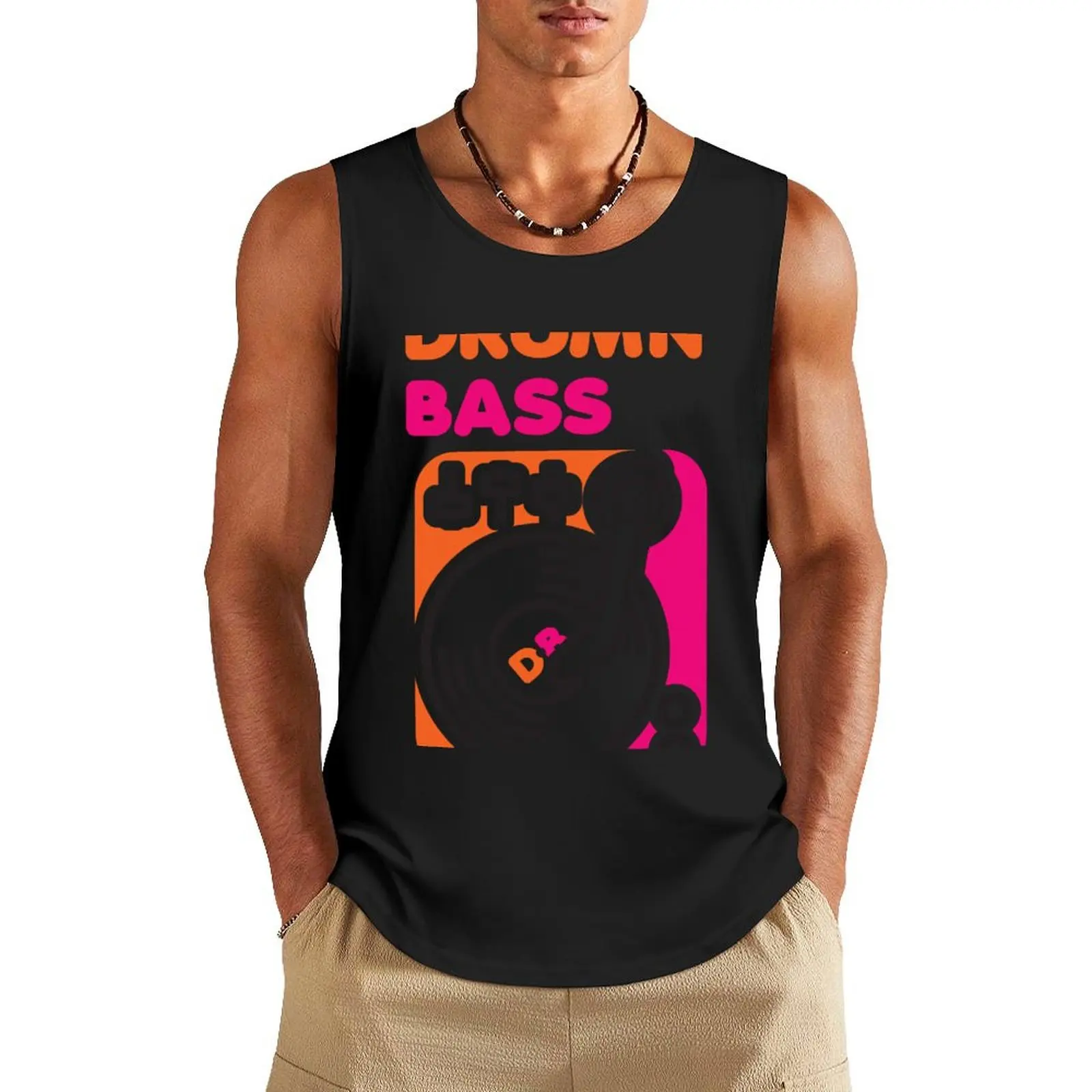 Drum N' Bass Tank Top bodybuilding t-shirt muscle t-shirt