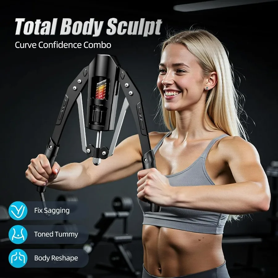 جهاز تمرين الذراع الإعصار قابل للتعديل 22440 رطل قوة هيدروليكية موسع الصدر المنزلي لتدريب عضلات الكتف وقوة الذراع Enh #5